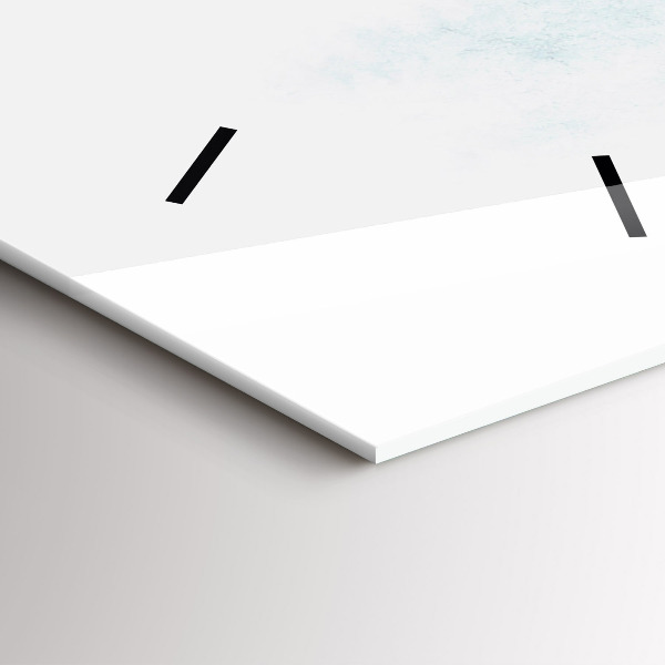 Téglalap alakú üvegóra Téli erdő