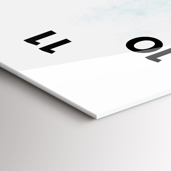 Téglalap alakú üvegóra Téli erdő