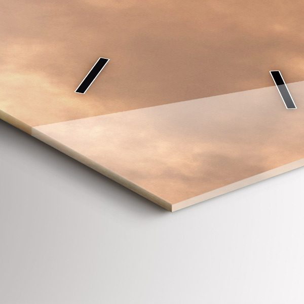 Téglalap alakú üvegóra Állatok és naplemente