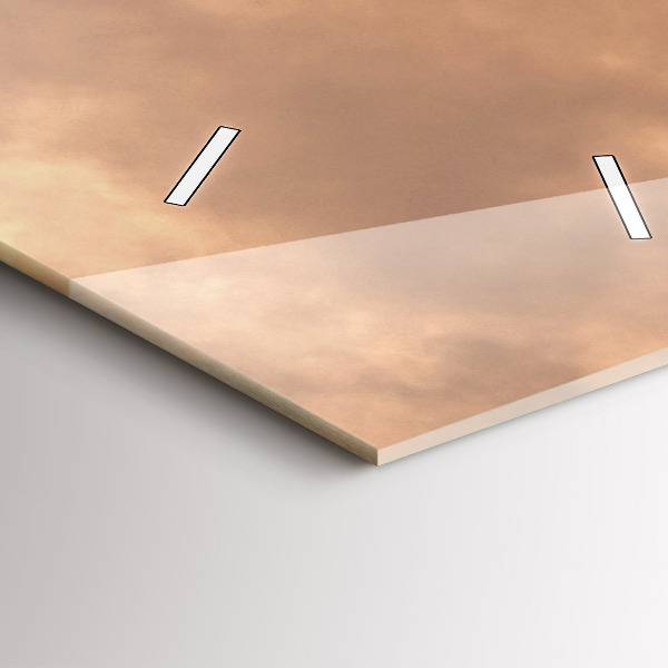 Téglalap alakú üvegóra Állatok és naplemente