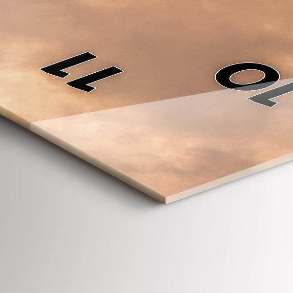 Téglalap alakú üvegóra Állatok és naplemente