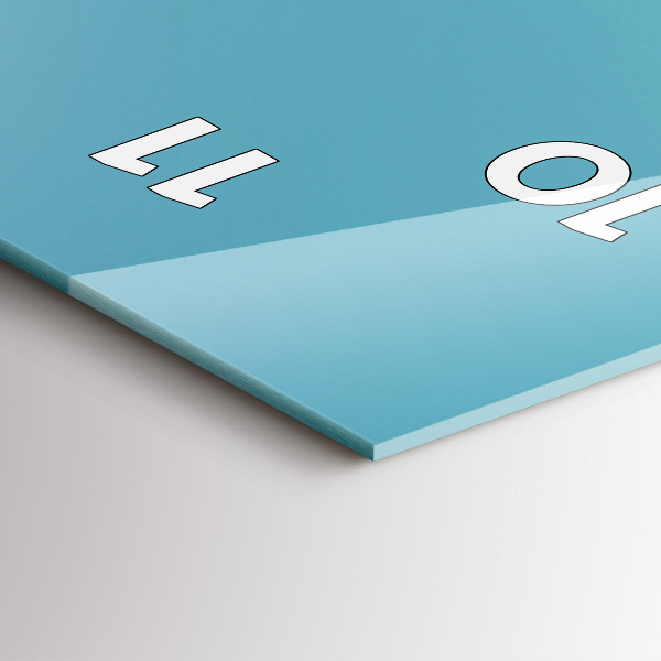 Téglalap alakú üvegóra Az ég pasztell színe