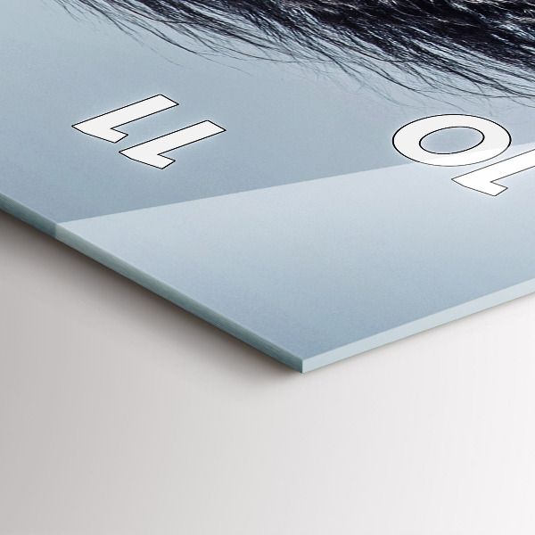 Téglalap alakú üvegóra Vágtázó fehér ló