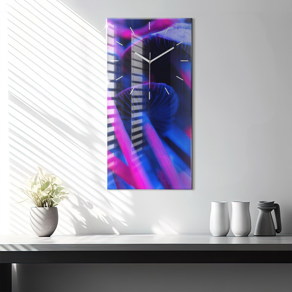 Téglalap alakú üvegóra Varázslatos színes gombák