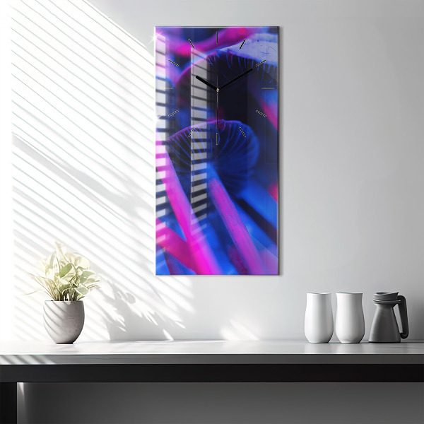 Téglalap alakú üvegóra Varázslatos színes gombák