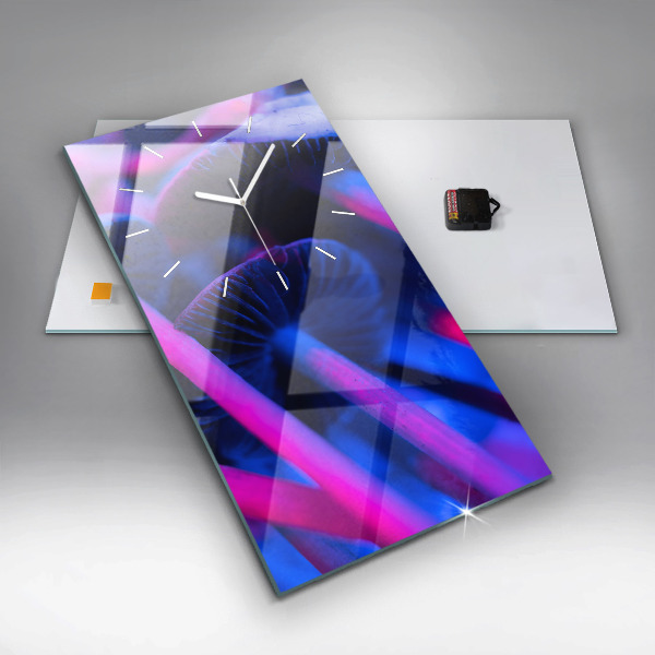 Téglalap alakú üvegóra Varázslatos színes gombák