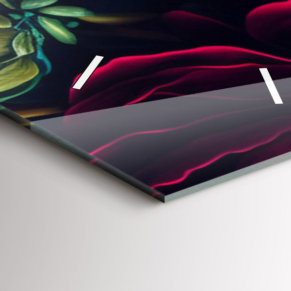 Téglalap alakú üvegóra Vintage virágcsokor