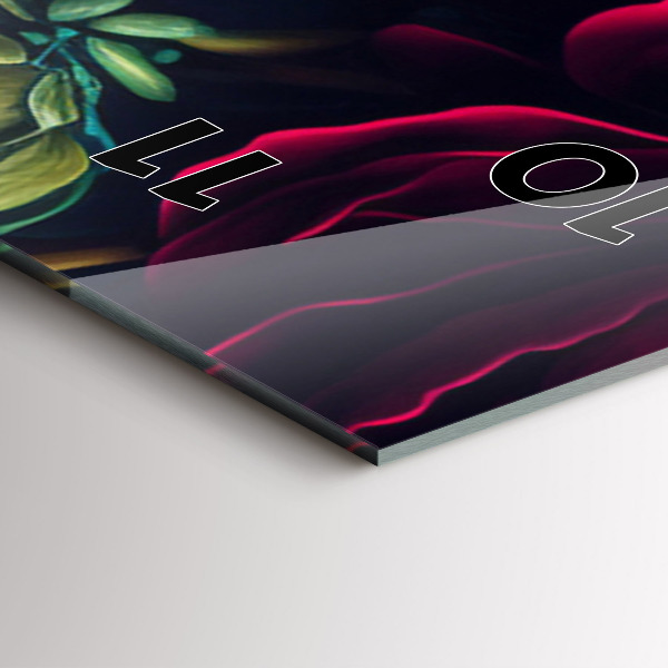 Téglalap alakú üvegóra Vintage virágcsokor