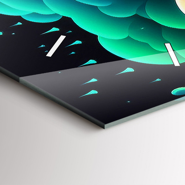 Téglalap alakú üvegóra Neon gomba