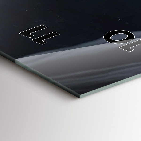 Téglalap alakú üvegóra Ember a Hold előtt