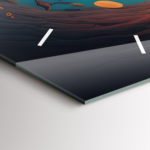 Téglalap alakú üvegóra Erdő és varázsgomba