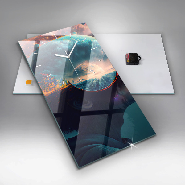 Téglalap alakú üvegóra Futurisztikus világ