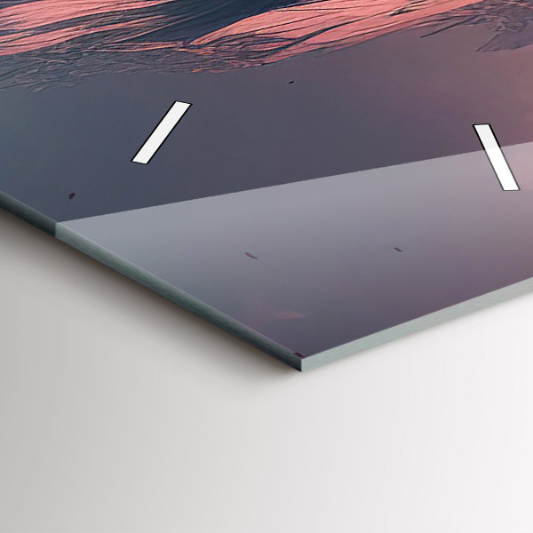 Téglalap alakú üvegóra Varázslatos erdő és hegyek