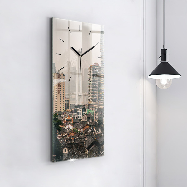 Téglalap alakú üvegóra Chongqing óvárosa