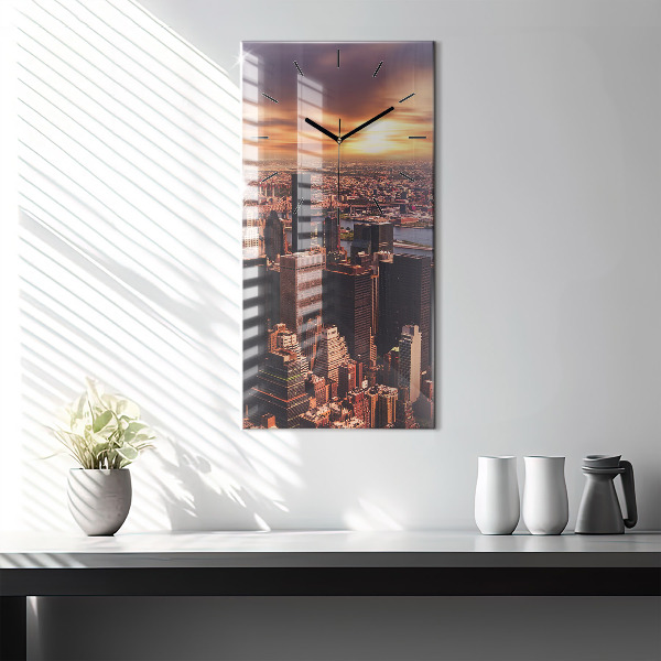 Téglalap alakú üvegóra Panoráma a város nyugati felére