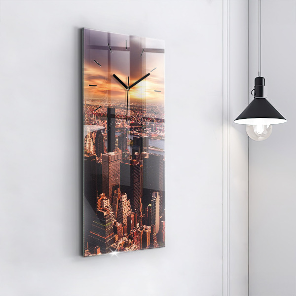 Téglalap alakú üvegóra Panoráma a város nyugati felére