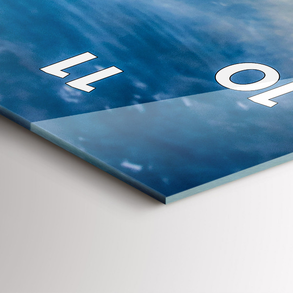 Téglalap alakú üvegóra Napkelte Balti-tenger