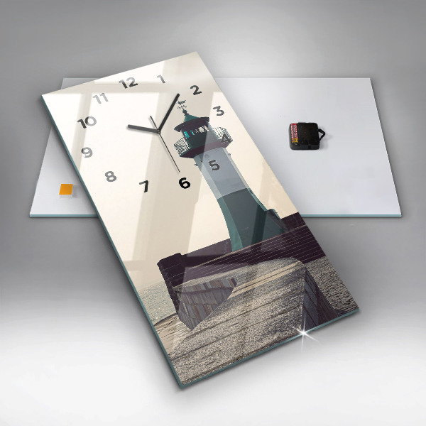 Téglalap alakú üvegóra A világítótorony és a tenger