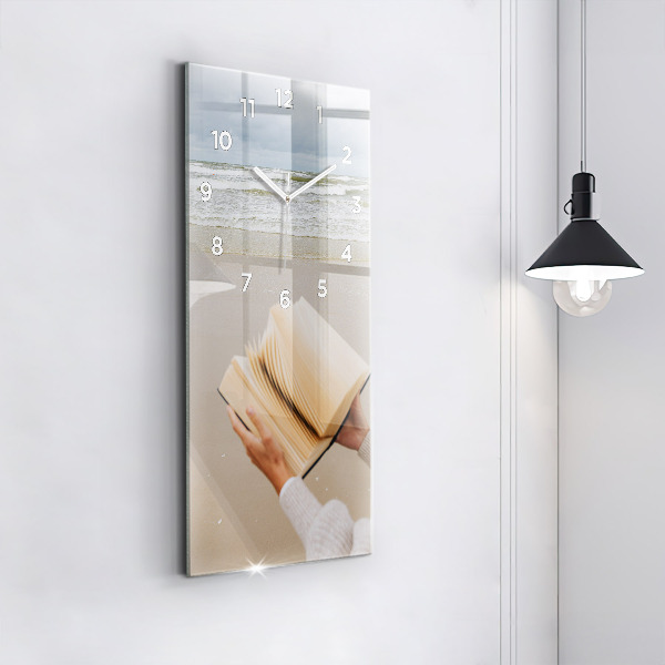 Téglalap alakú üvegóra Egy pillanat egy könyvvel