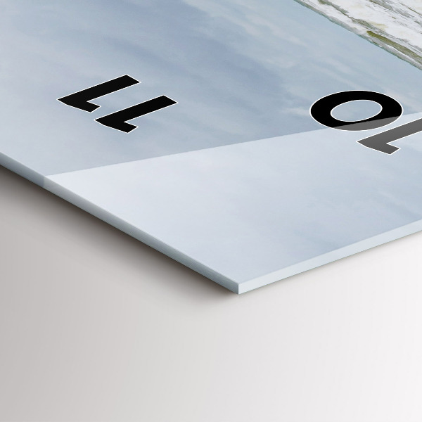 Téglalap alakú üvegóra Egy pillanat egy könyvvel