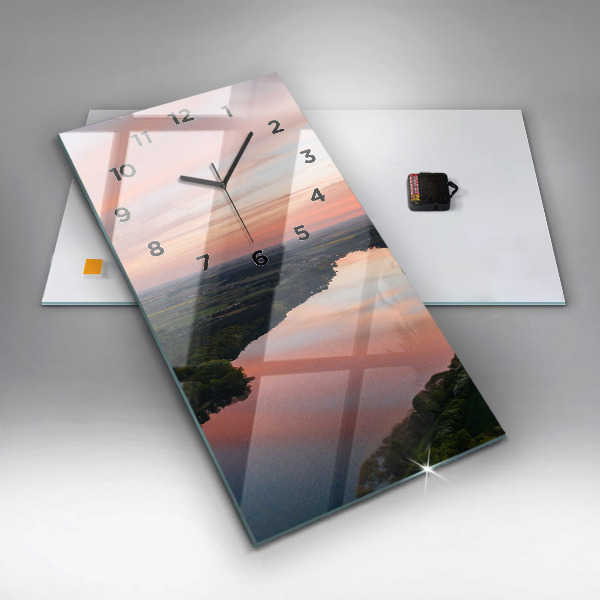 Téglalap alakú üvegóra Kilátás a tóra