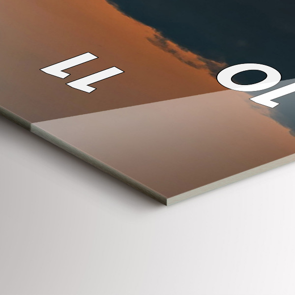 Téglalap alakú üvegóra Napraforgó a réten