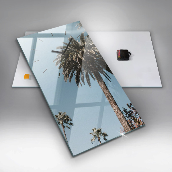 Téglalap alakú üvegóra Pálmafák Los Angelesben