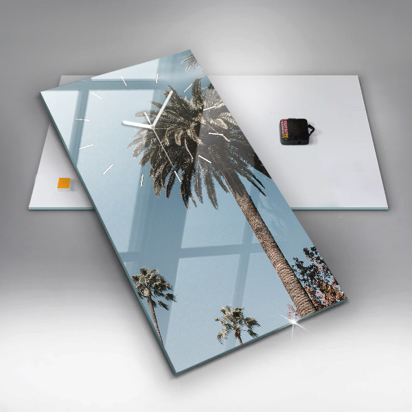 Téglalap alakú üvegóra Pálmafák Los Angelesben