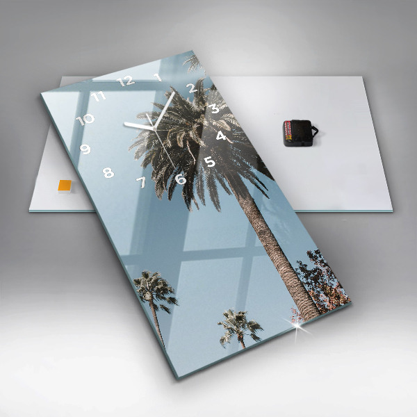 Téglalap alakú üvegóra Pálmafák Los Angelesben