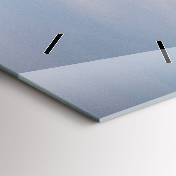 Téglalap alakú üvegóra Hóval borított hegy