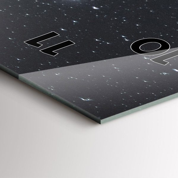 Téglalap alakú üvegóra Hegy a csillagok alatt