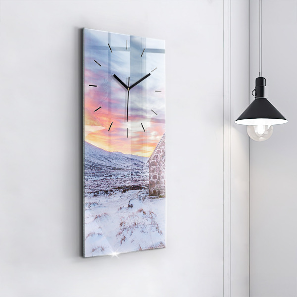 Téglalap alakú üvegóra Víkendház hegyekben