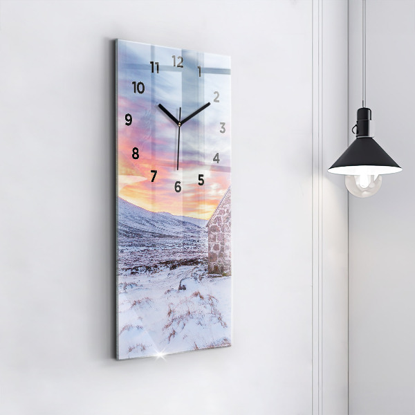 Téglalap alakú üvegóra Víkendház hegyekben