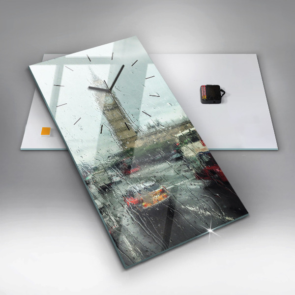 Téglalap alakú üvegóra Esős London