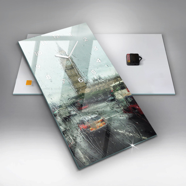 Téglalap alakú üvegóra Esős London