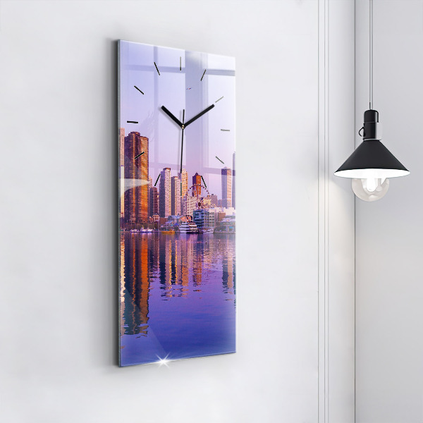 Téglalap alakú üvegóra Kilátás az Egyesült Államok felhőkarcolóira