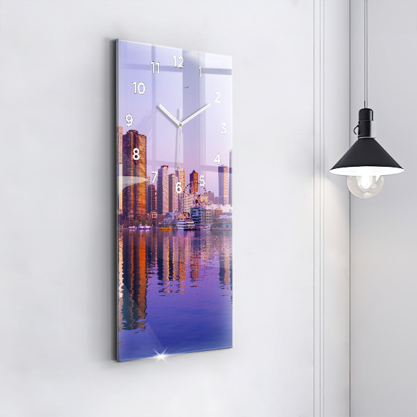 Téglalap alakú üvegóra Kilátás az Egyesült Államok felhőkarcolóira