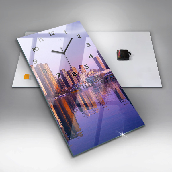 Téglalap alakú üvegóra Kilátás az Egyesült Államok felhőkarcolóira