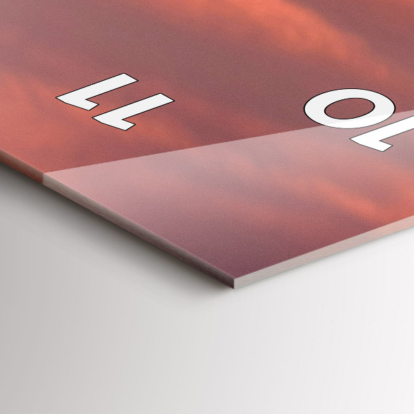 Téglalap alakú üvegóra Philadelphia város látképe