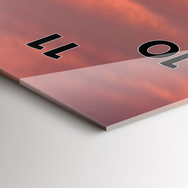 Téglalap alakú üvegóra Philadelphia város látképe