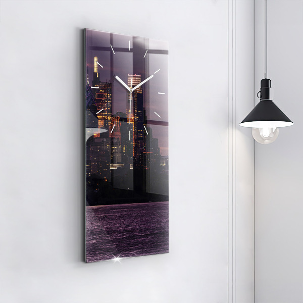 Téglalap alakú üvegóra Philadelphia város látképe