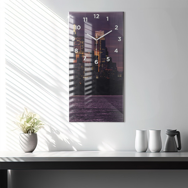 Téglalap alakú üvegóra Philadelphia város látképe