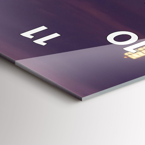 Téglalap alakú üvegóra Philadelphia város látképe