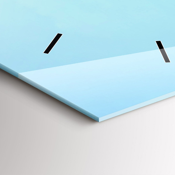 Téglalap alakú üvegóra Tó hegyekkel