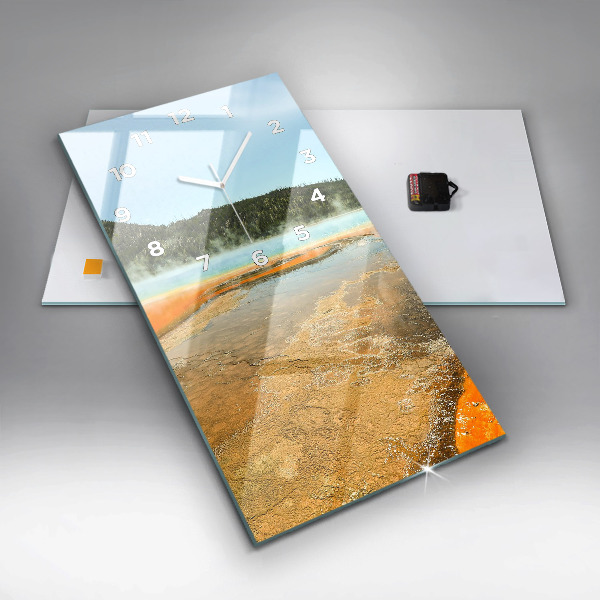 Téglalap alakú üvegóra Tó hegyekkel