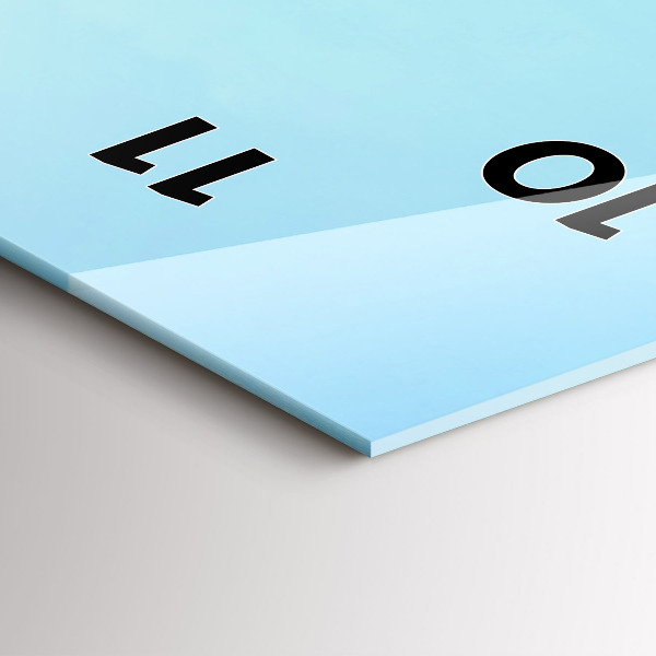 Téglalap alakú üvegóra Tó hegyekkel