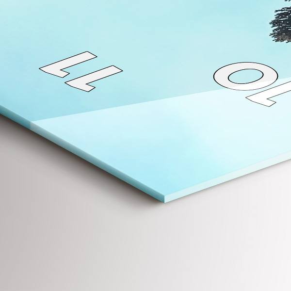 Téglalap alakú üvegóra Hegyek Yellowstone-ban