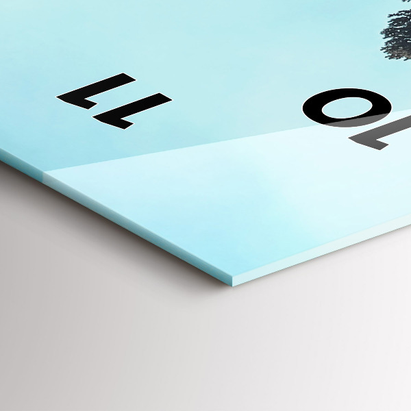 Téglalap alakú üvegóra Hegyek Yellowstone-ban