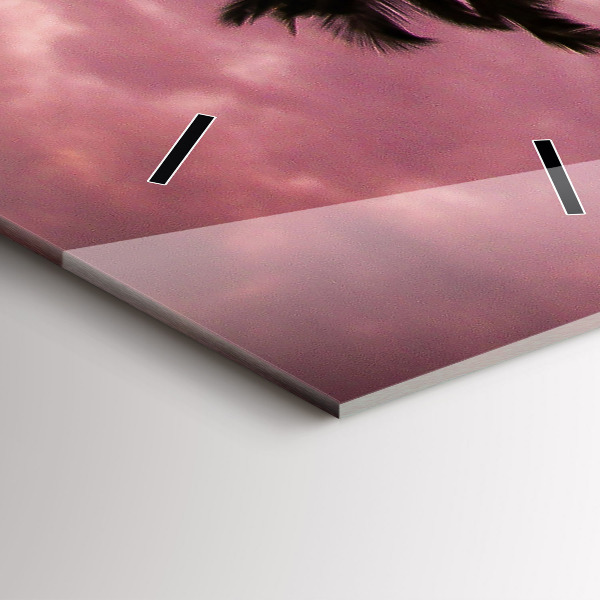 Téglalap alakú üvegóra Pálmafák Hawaii-on