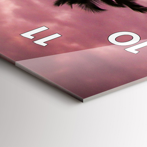 Téglalap alakú üvegóra Pálmafák Hawaii-on